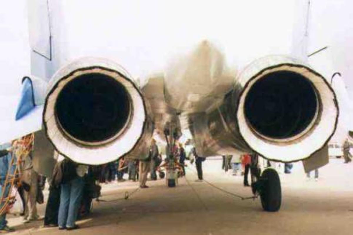 Sukhoi Su-30 MKI thrust vectoring control rear view