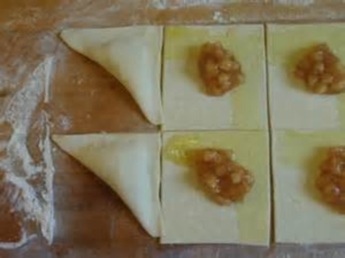 pastry with filling turnovers