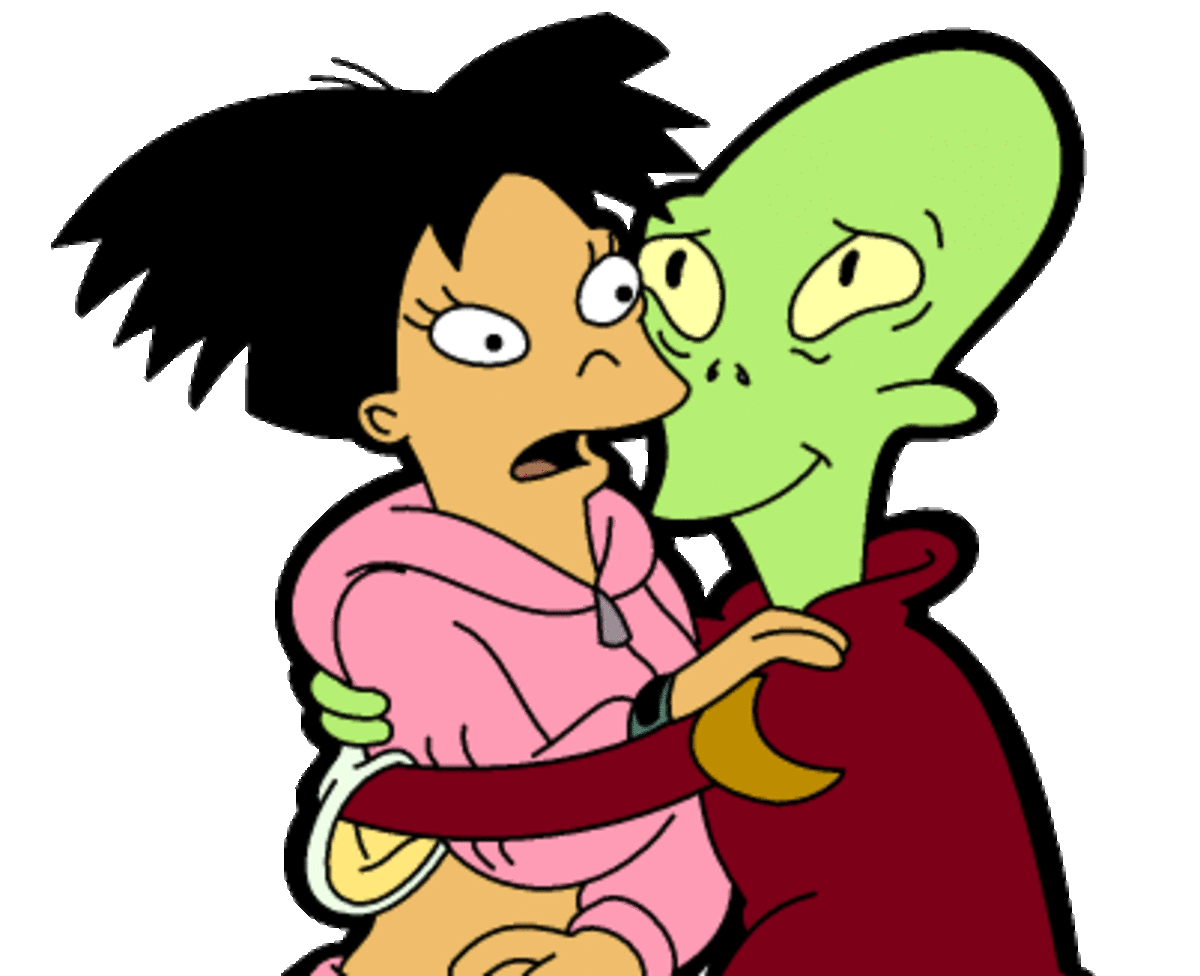 Kif and Amy, the Innamorati of Futurama, a show based on the stock characters of Commedia dell'Arte