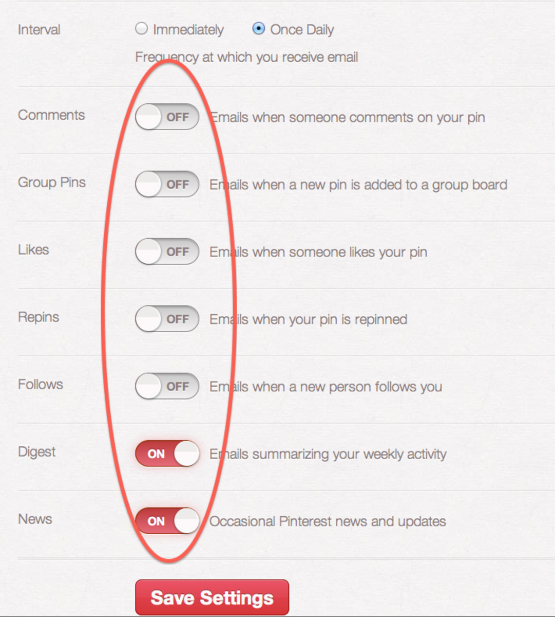 Lastly, Turn OFF the Email Options and Don't Forget to hit SAVE