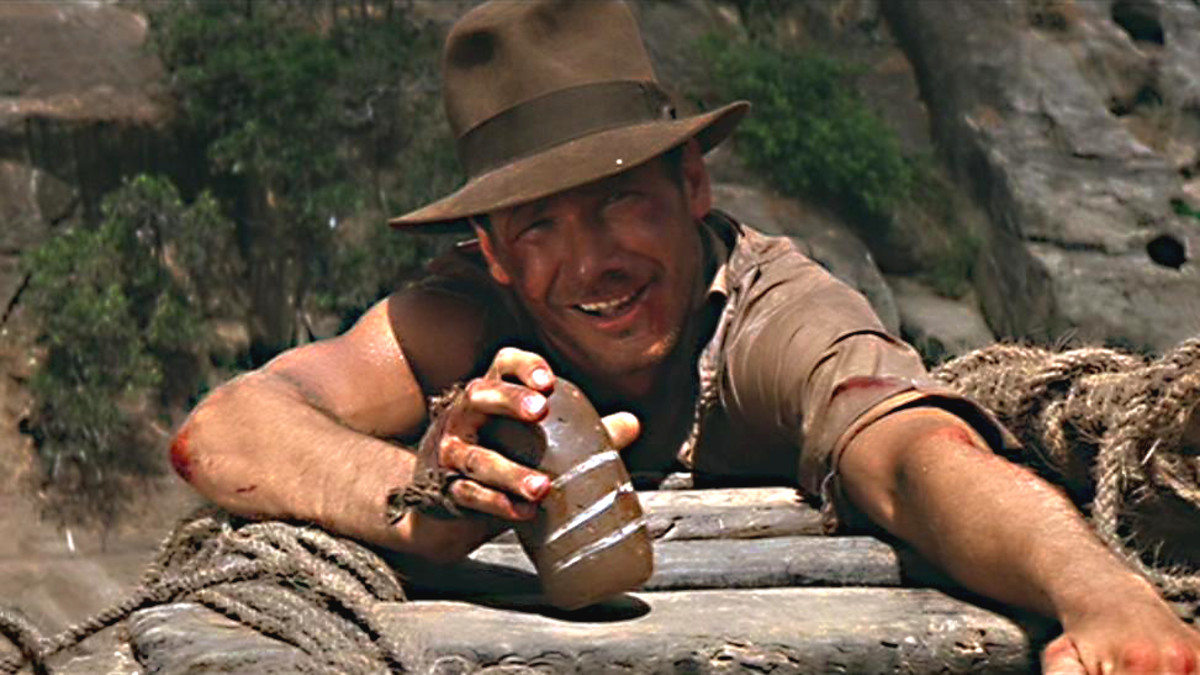 Indiana Jones still on the rope bridge ... just about!