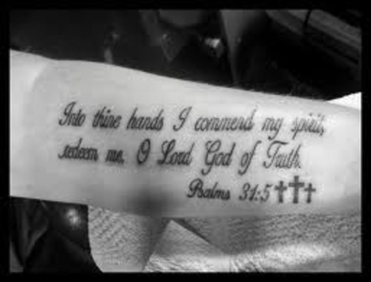 Bible Quote Tattoos And Designs-Bible Phrase Tattoos And Ideas-Bible Related Tattoos And Designs - HubPages