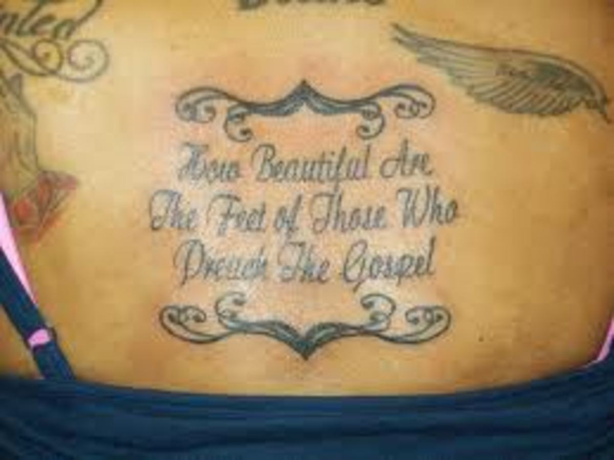 Bible verse tattoo for woman