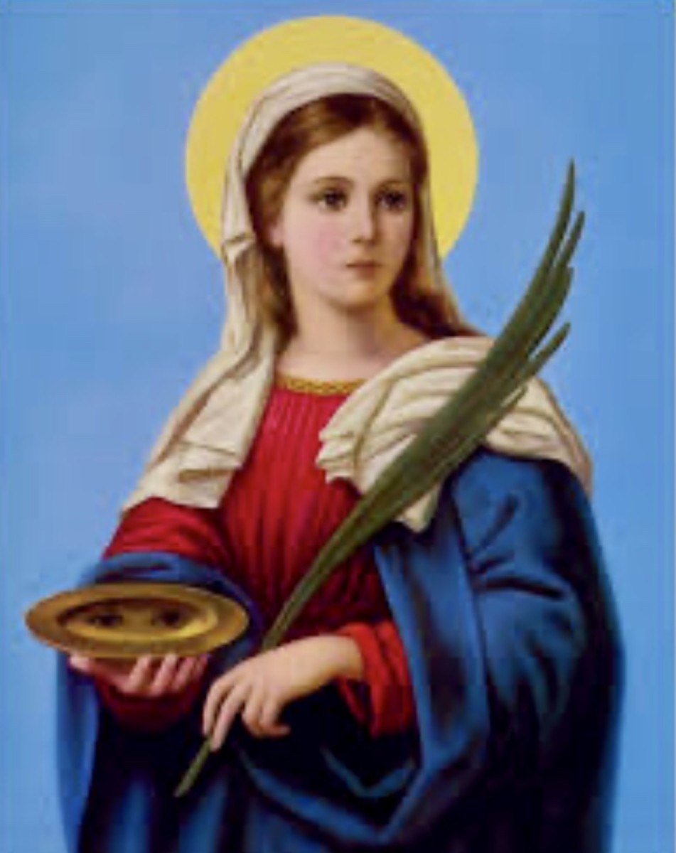 Saint Lucy, pray and intercede for us….