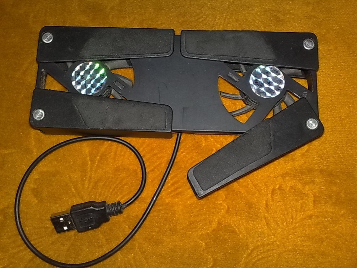 A simple electronic device connected to your laptop PC. - Cooling pad