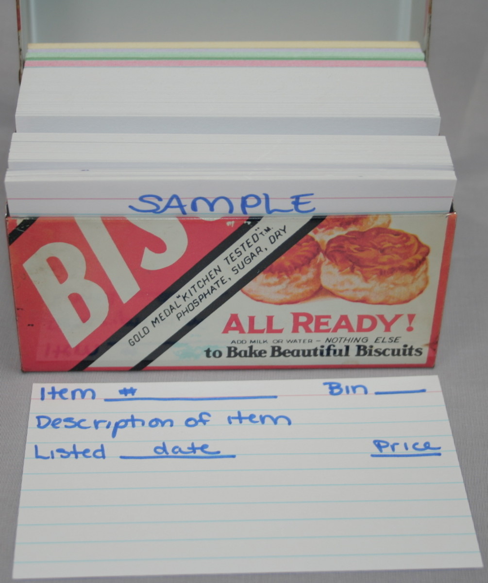 Keep your index cards organized by item number