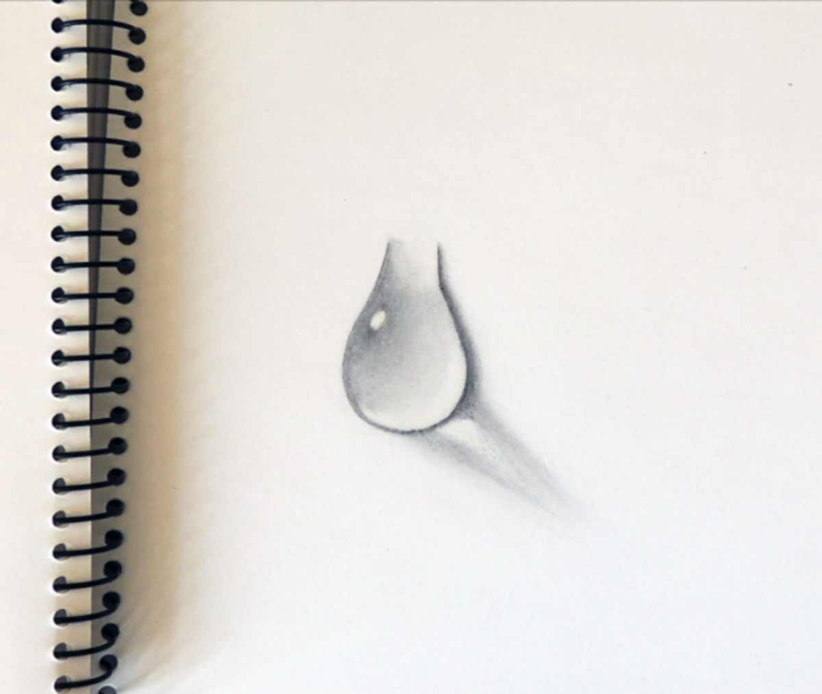 Pencil Drawing And Shading Realistic Water Drops On A Leaf - YouTube