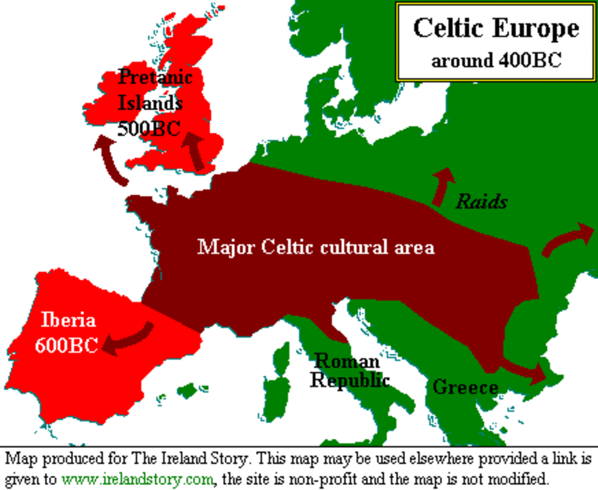 The Celts in Europe around 400 BC