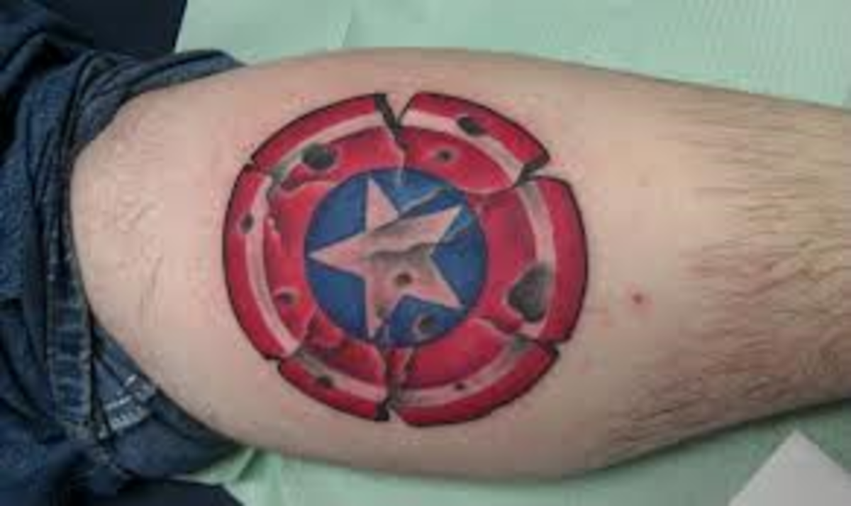 Captain America Tattoo Designs And Meanings-Captain America Tattoo Ideas  And Pictures - HubPages