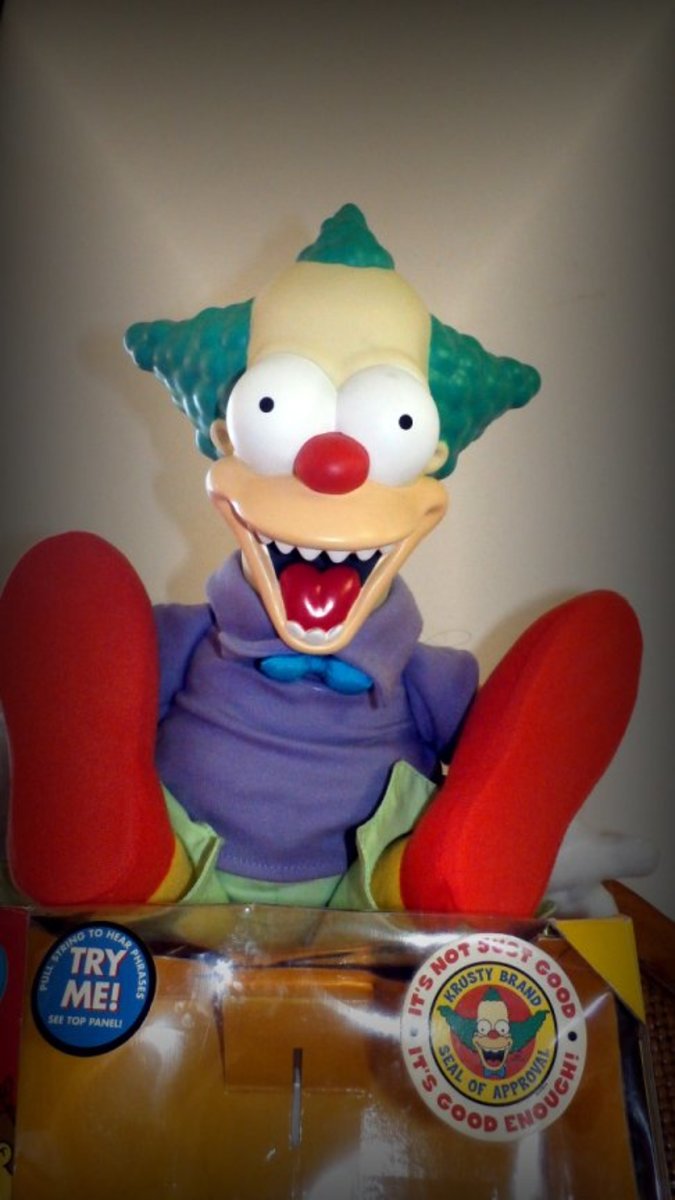 Krusty the Clown Treehouse of Horror Talking Doll