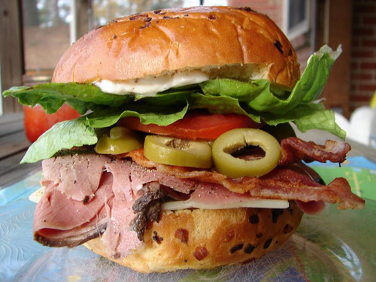 A large sandwich.