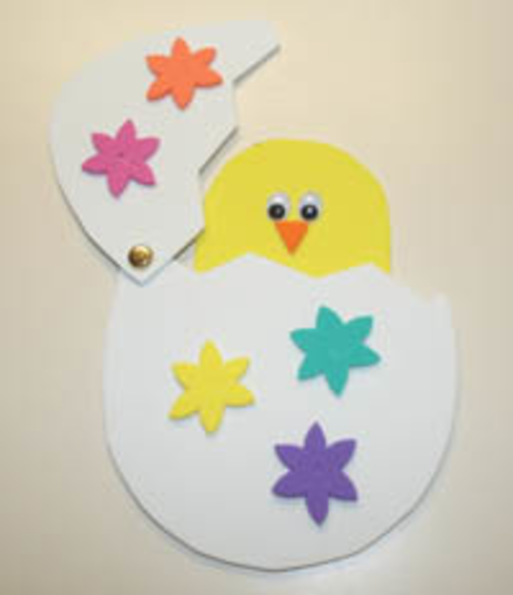 Peek-a-Boo Chick Easter Craft for Children