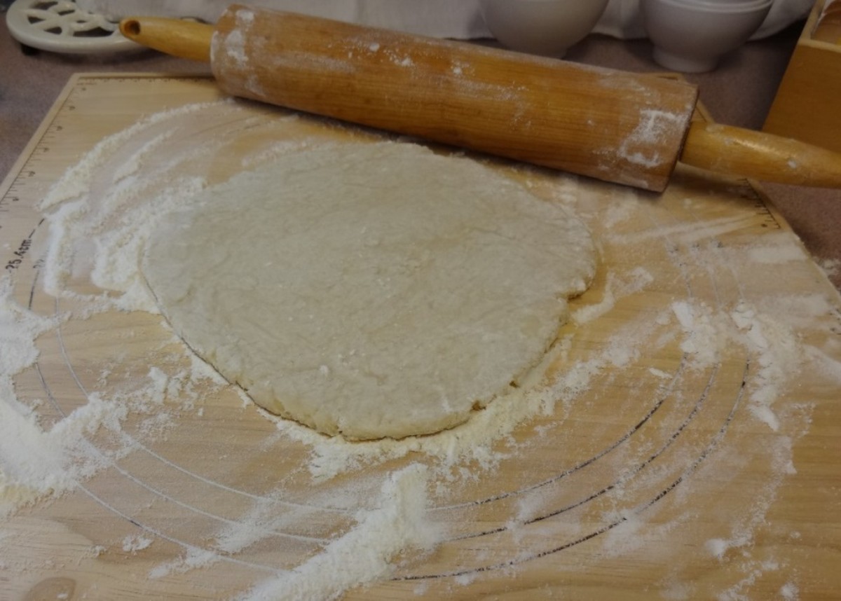 Working the dough to the right size