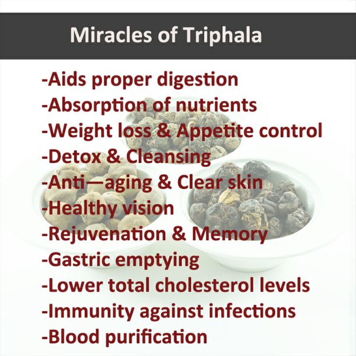 Benefits of Triphala