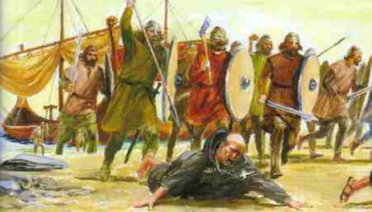 The Norsemen raid along the coast of Northumbria, not one monastery is spared 