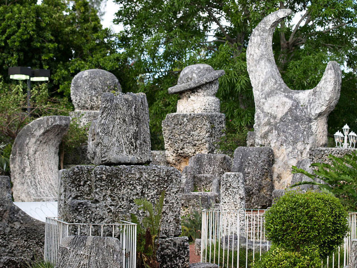 There's various Masonic Symbols at Coral Castle.