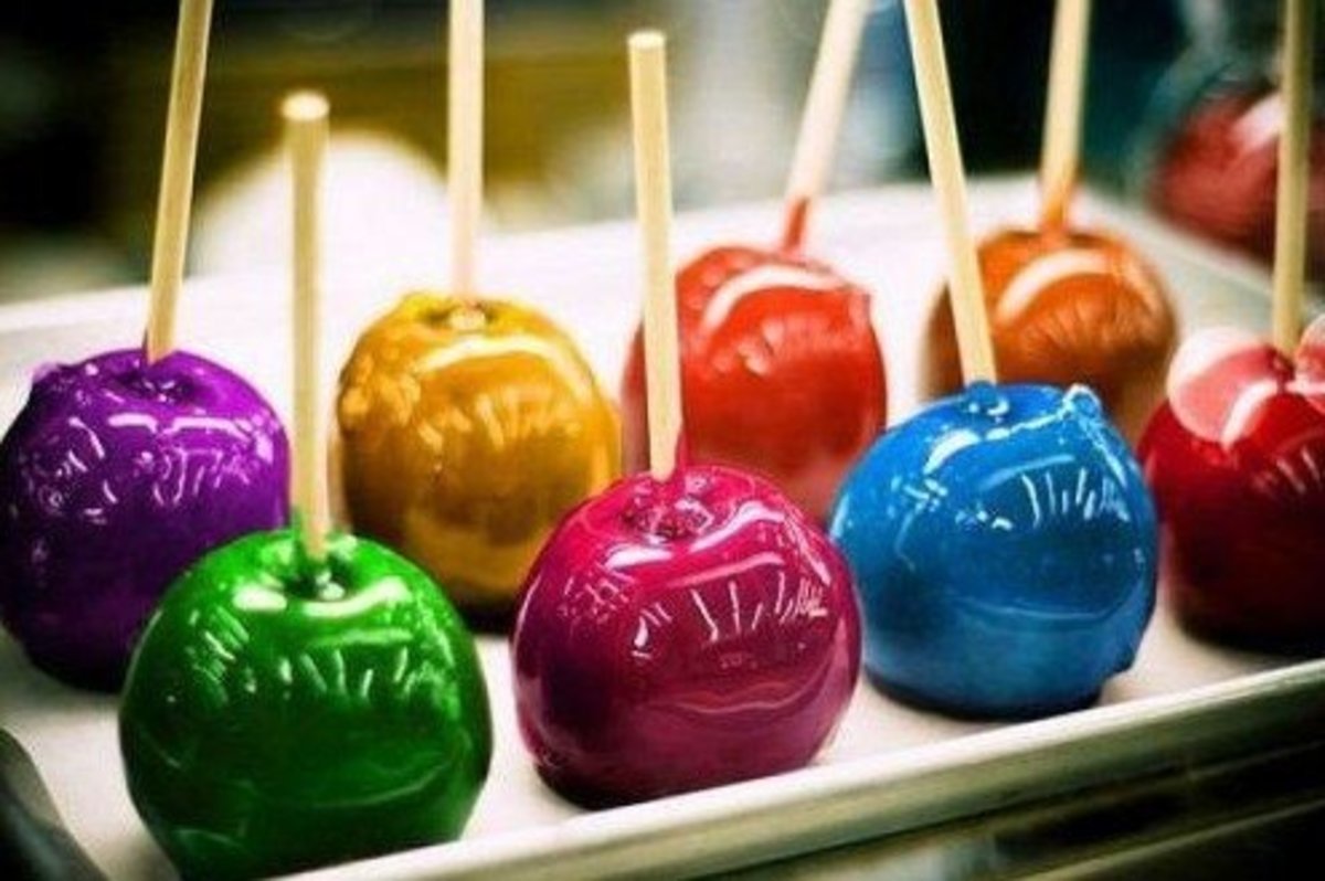 Click the link to go to the article for these candy apples!
