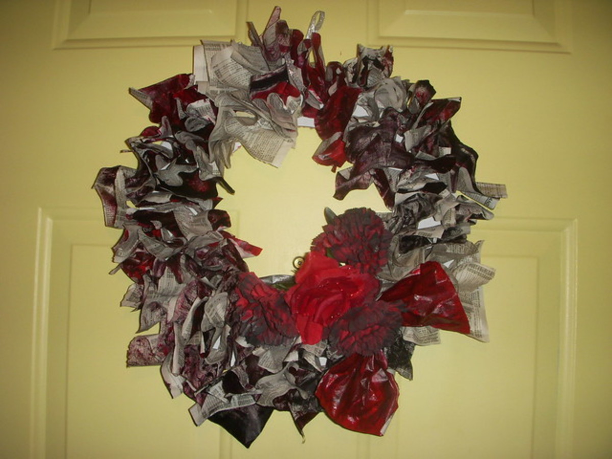 Paper Halloween Wreath