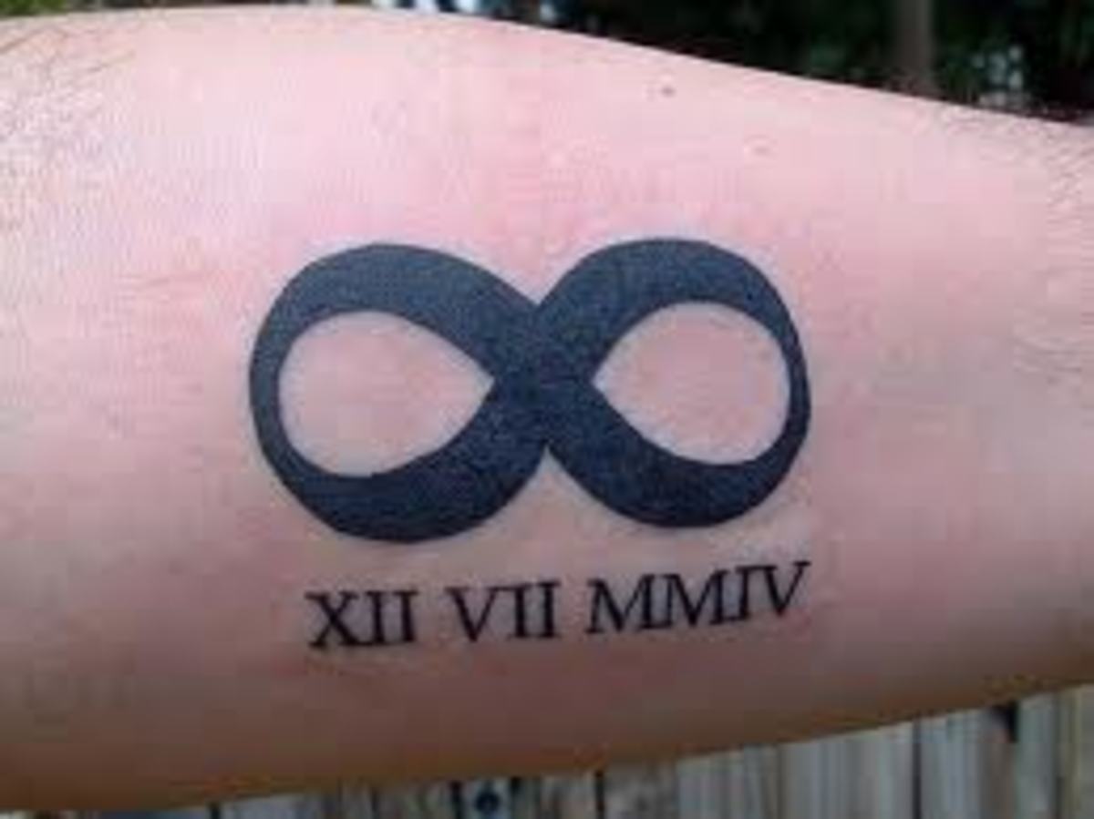 The infinity sign is just one of many popular symbol tattoos