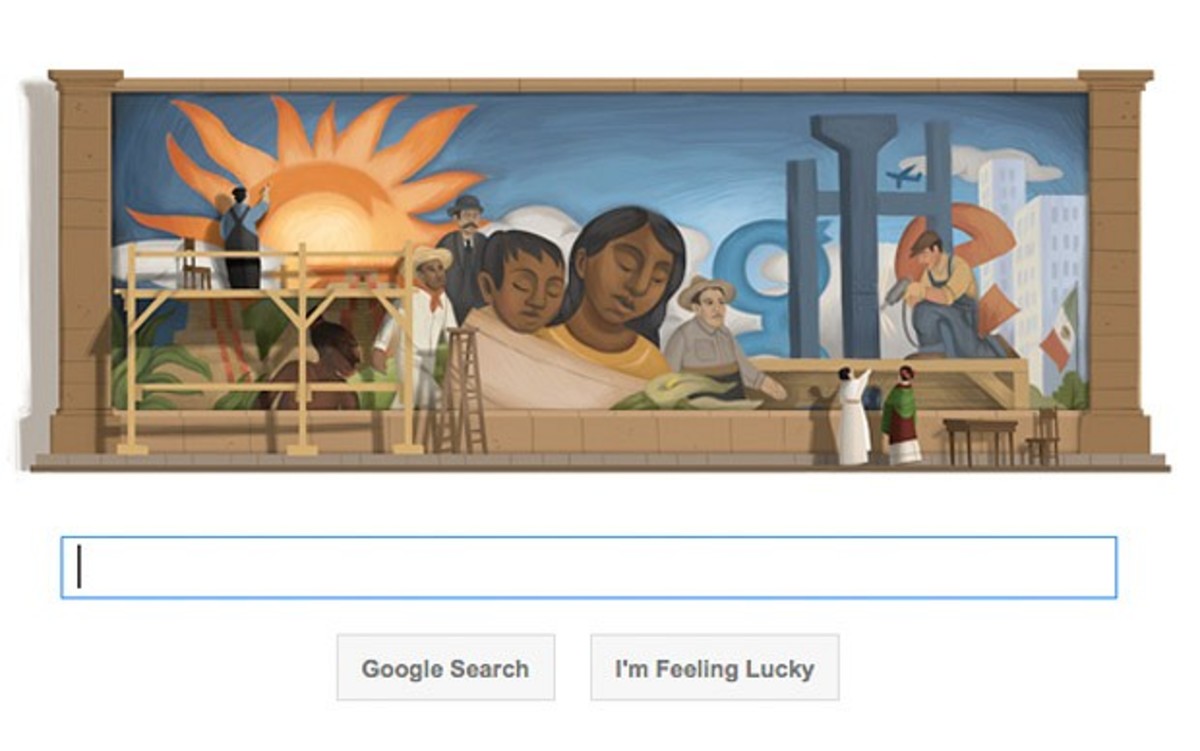 Mexican Mural Artist Diego Rivera 's 125th birthday