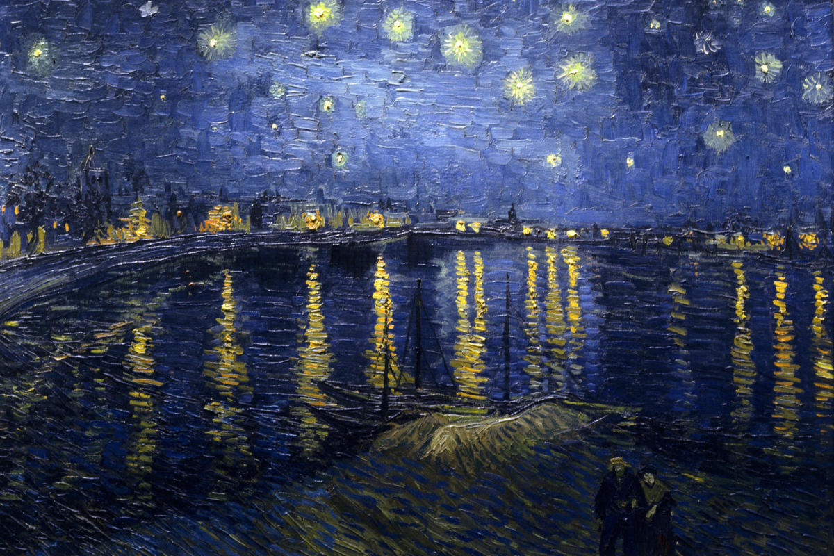 Vincent van Gogh's gorgeous "Starry Night Over the Rhone"