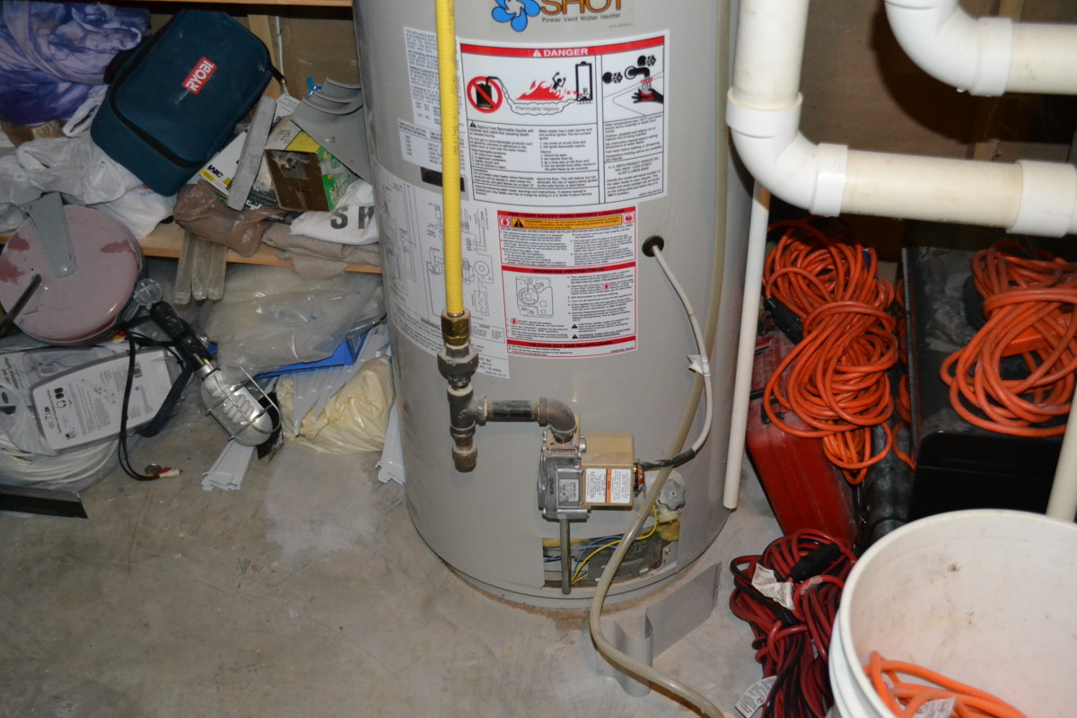 I know I have a gas line because I have the yellow, flexible gas line coming out of our gas water heater