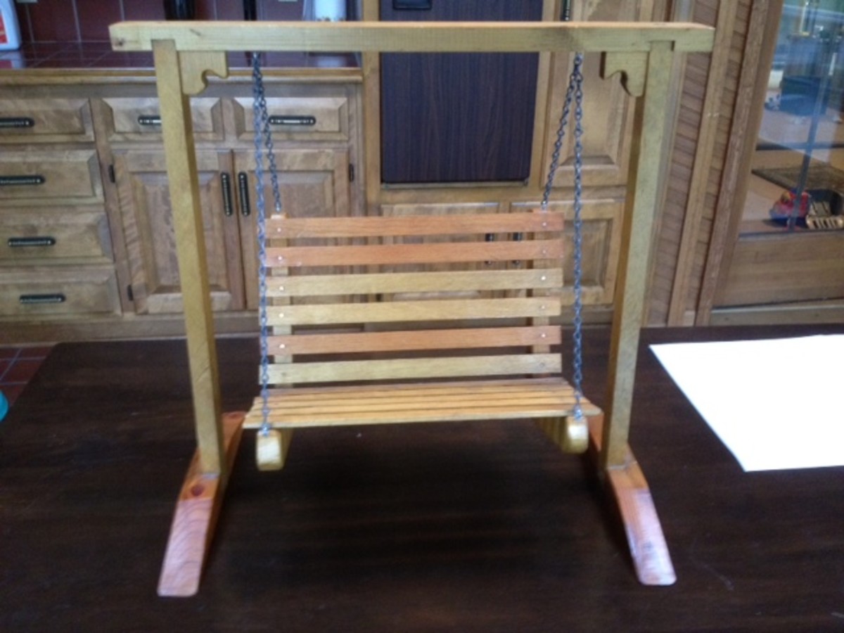 Miniature porch swing online