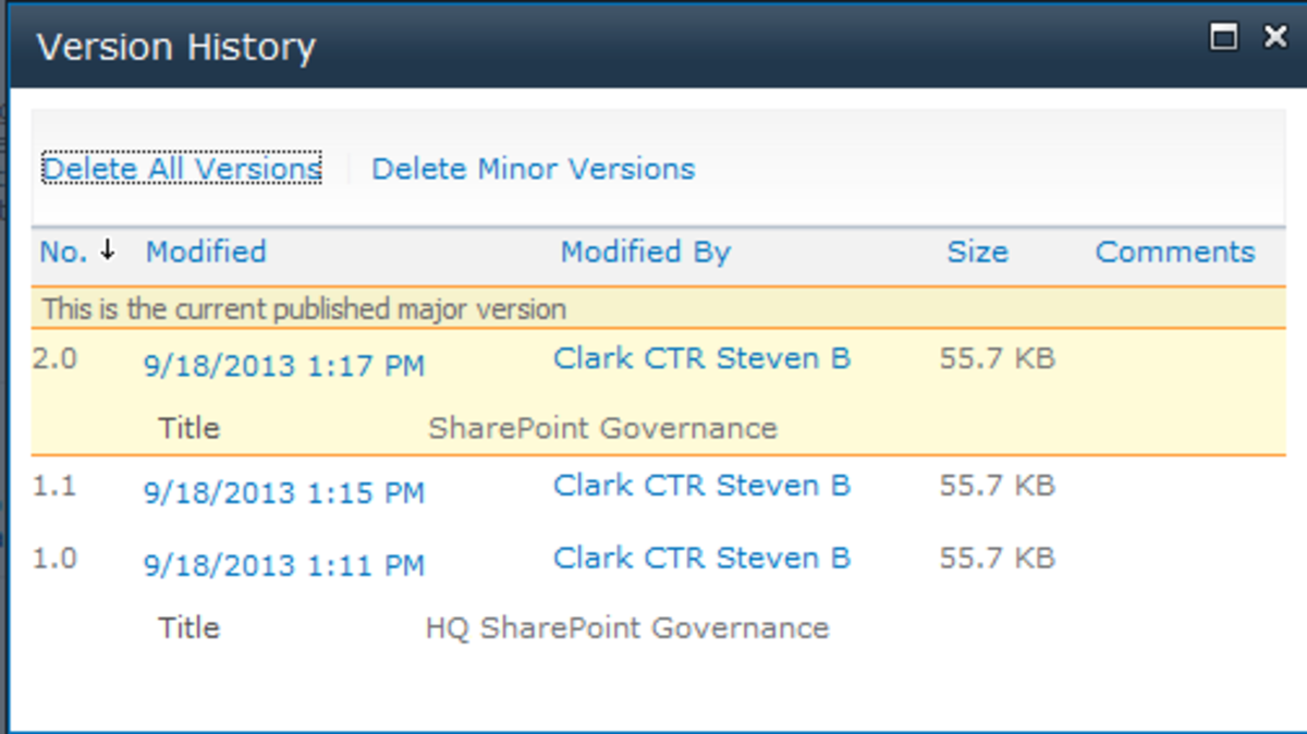 SharePoint 2010: Retain Version History When Moving List Items and/or Library Documents