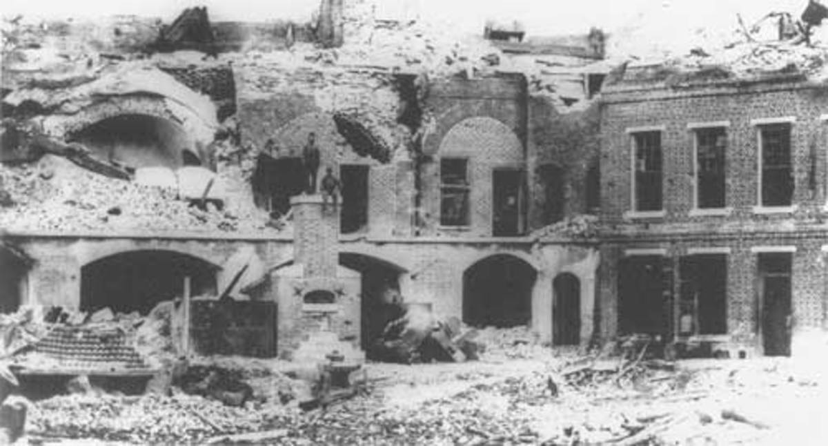 Post-bombardment damage 2