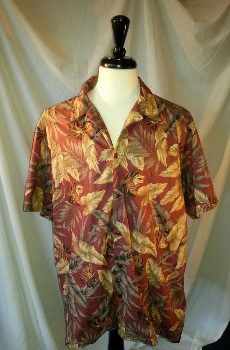 Tommy Bahama Hilo Gardens Silk Camp Shirt