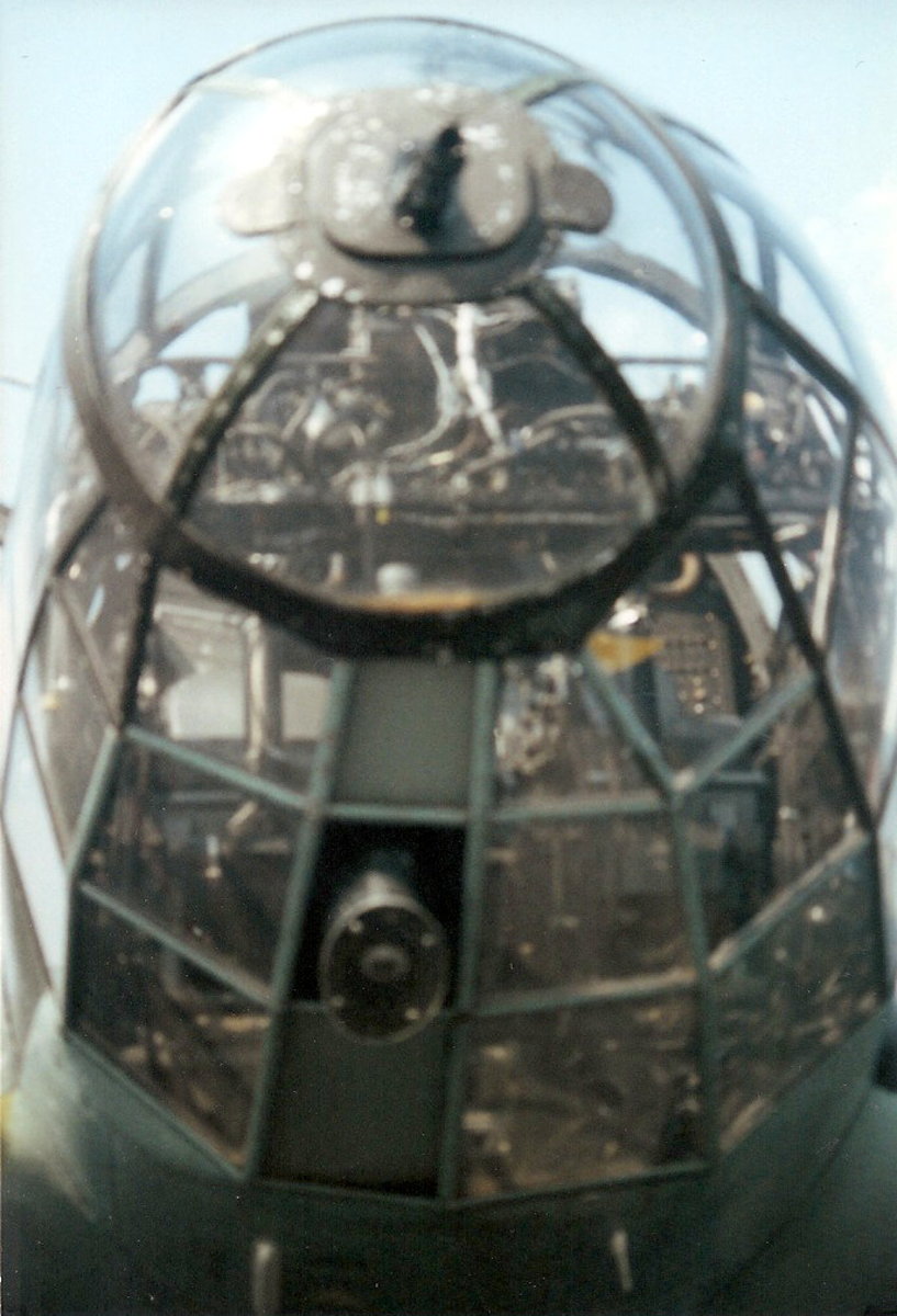 Nose section of a CASA 2.111 at Leesburg Airport, Virginia, circa 2000. Nose section of a CASA 2.111 at Leesburg Airport, Virginia, circa 2000.