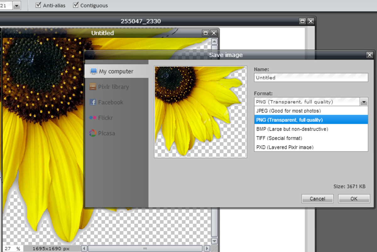 create-a-transparent-image-background-using-pixlr