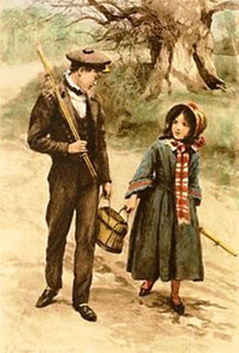 Tom and Maggie Tulliver, characters in "The Mill On The Floss"