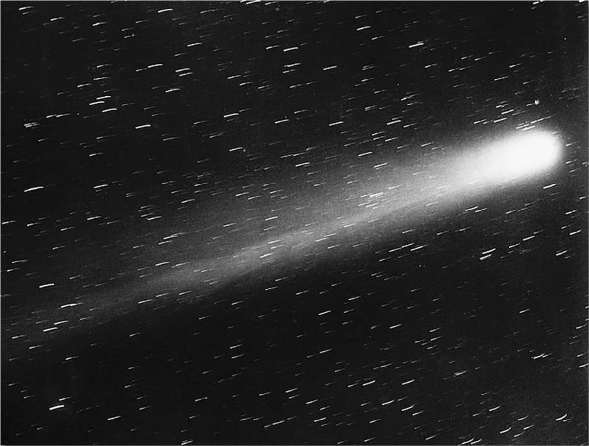 An image of Halley's Comet, taken on May 29, 1910.