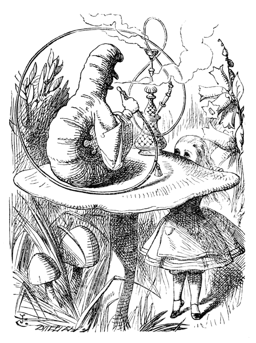 Alice and the Caterpillar, Sir John Tenniel