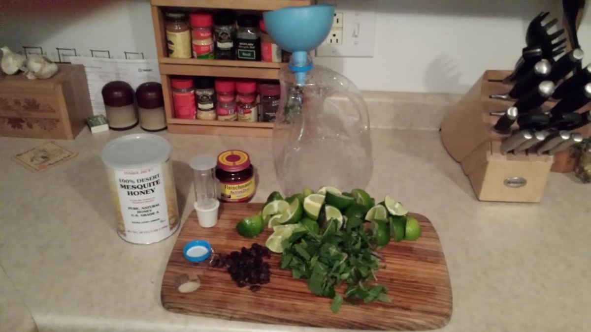 how-to-make-mead-mint-lime-honey-wine