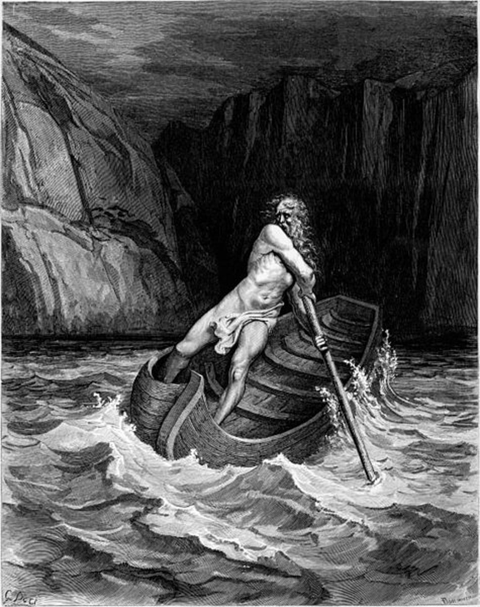 Charon the Ferryman - Gustave Doré (1832–1883) PD-art-100