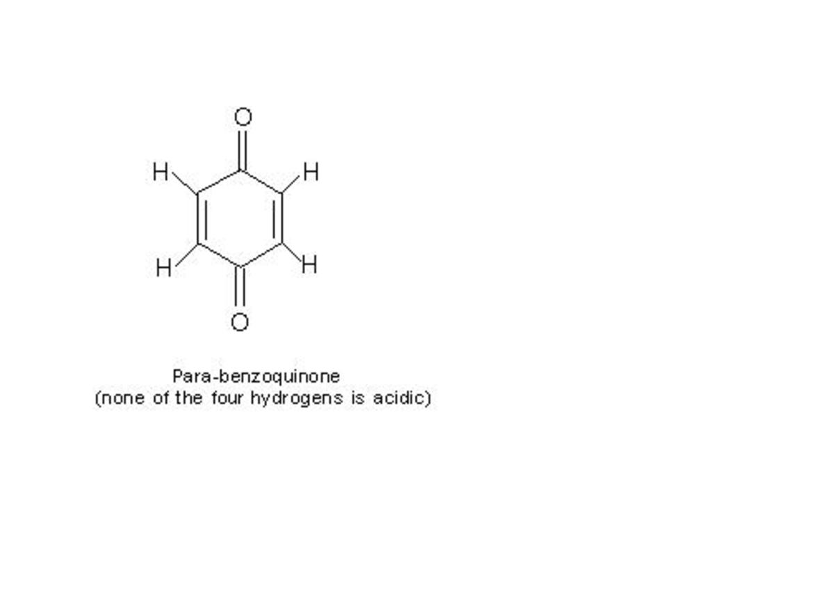 Though there are four alpha-hydrogens in para-benzoquinone but none of them is acidic. Hence, this molecule can’t exhibit tautomerism.