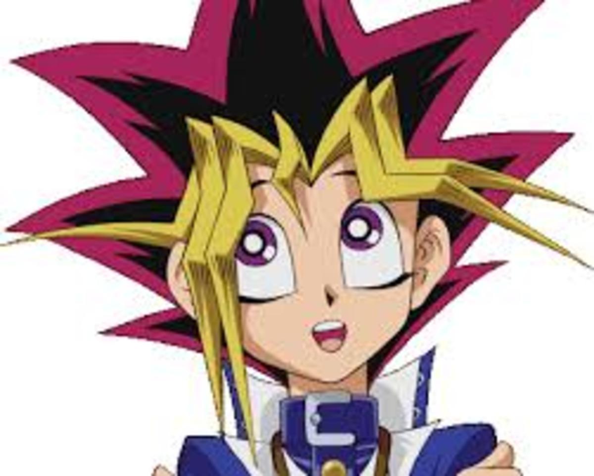 Yugi Moto, the King of Card Games. Too bad he doesn't know how to play them.