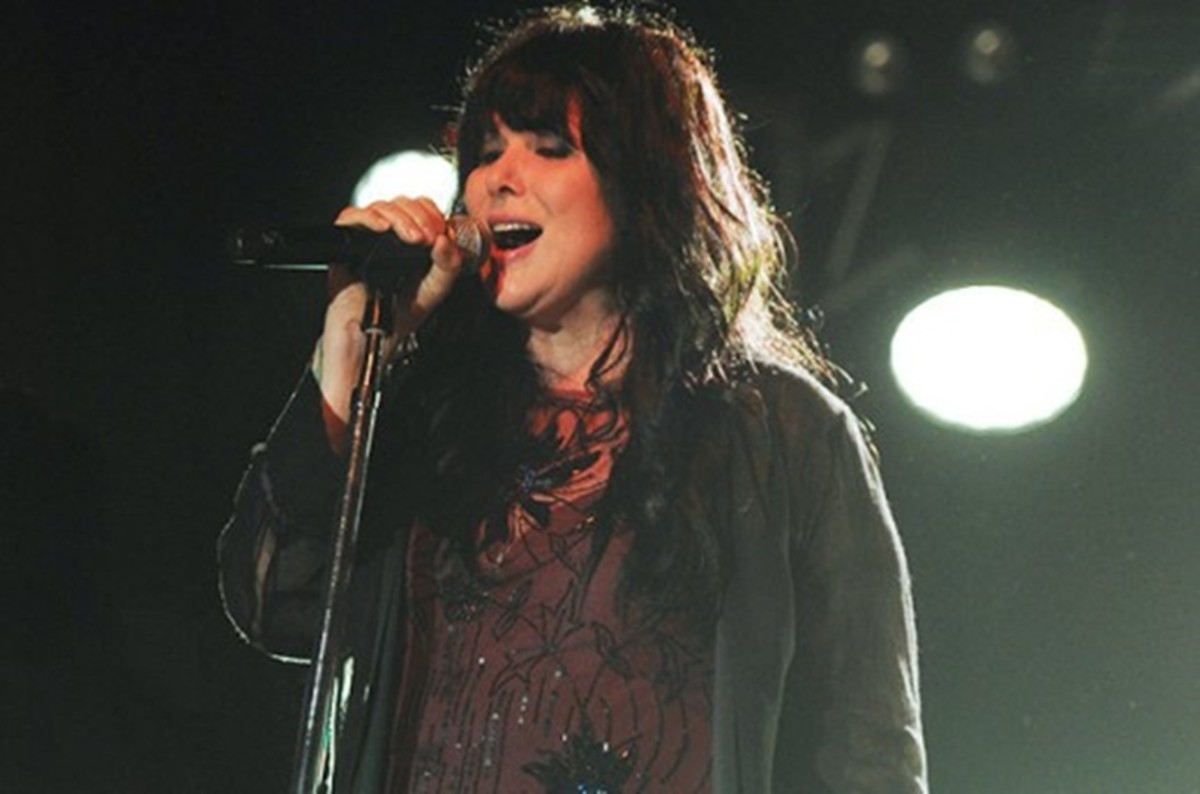 Ann performing in concert.
