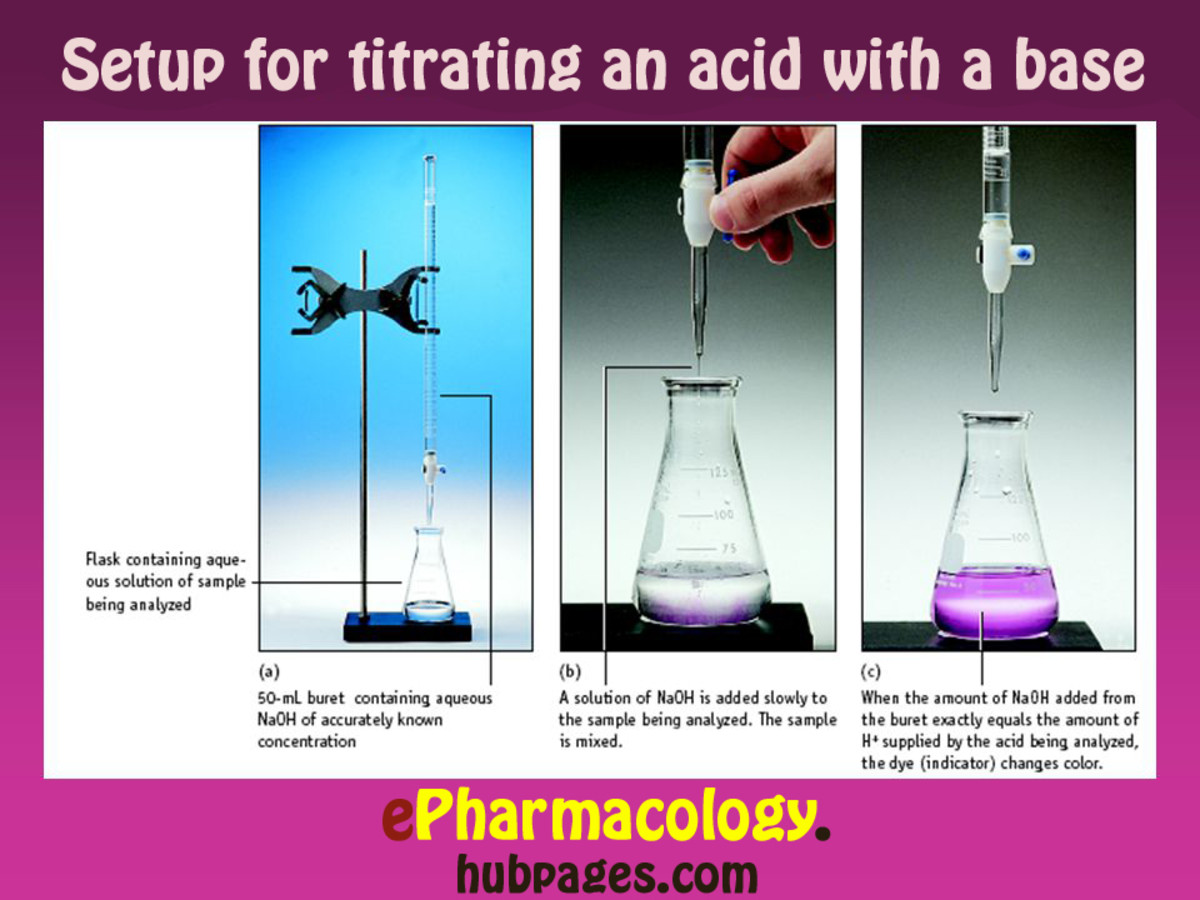 Setup for acid base titration