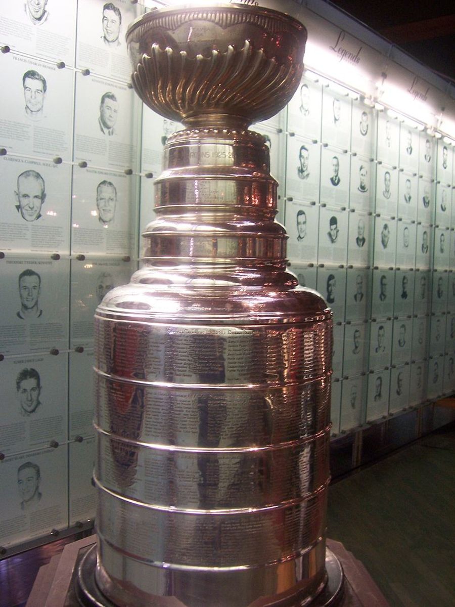 The Stanley Cup and Members of The Hall of Fame