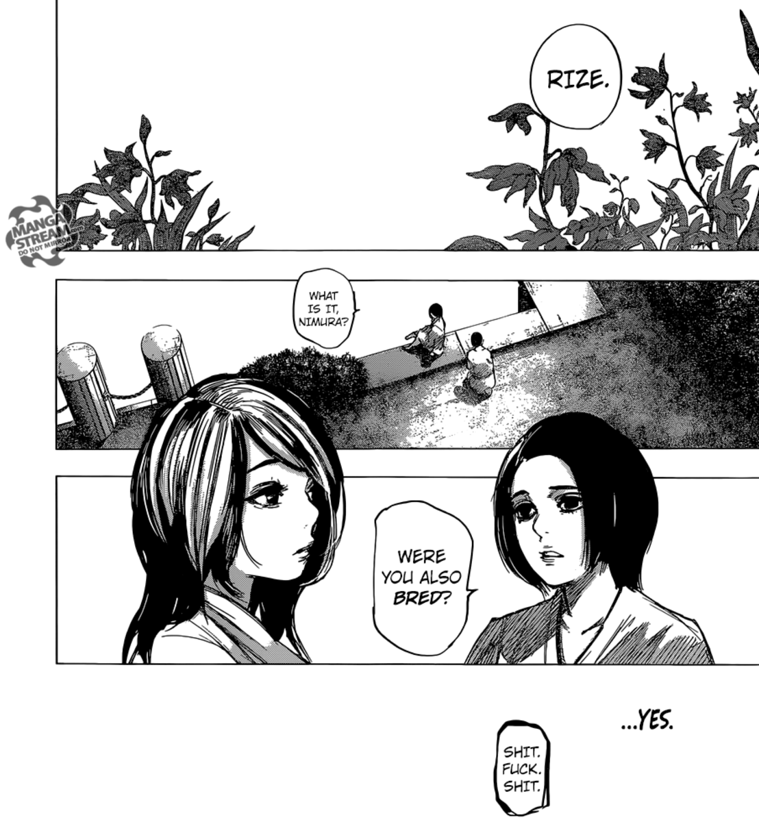 Furuta and Rize in the Sunlit Garden.