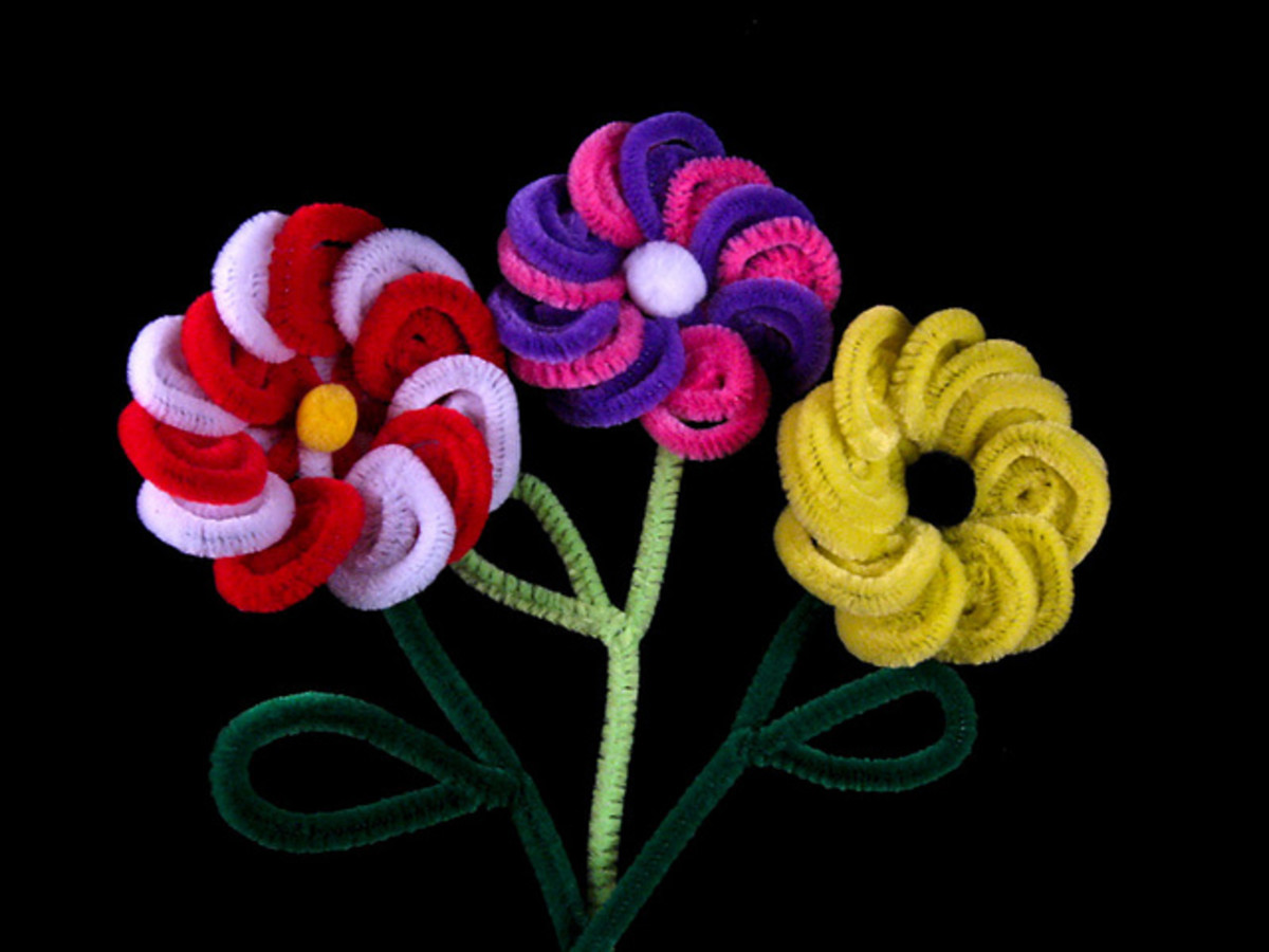 Pipe Cleaner Flowers (The Creation Card)