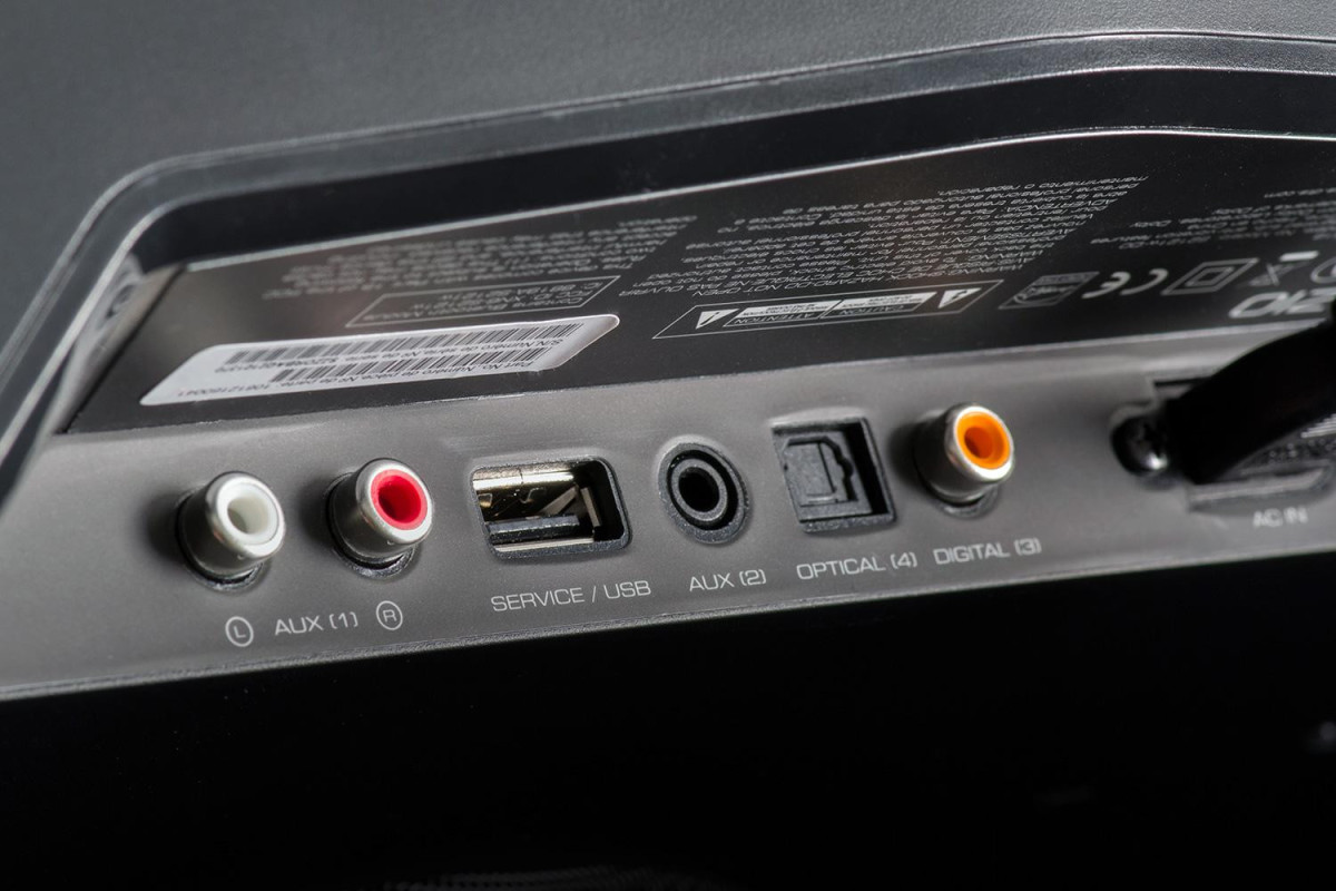 Vizio sound stands feature digital, optical, and auxiliary inputs.