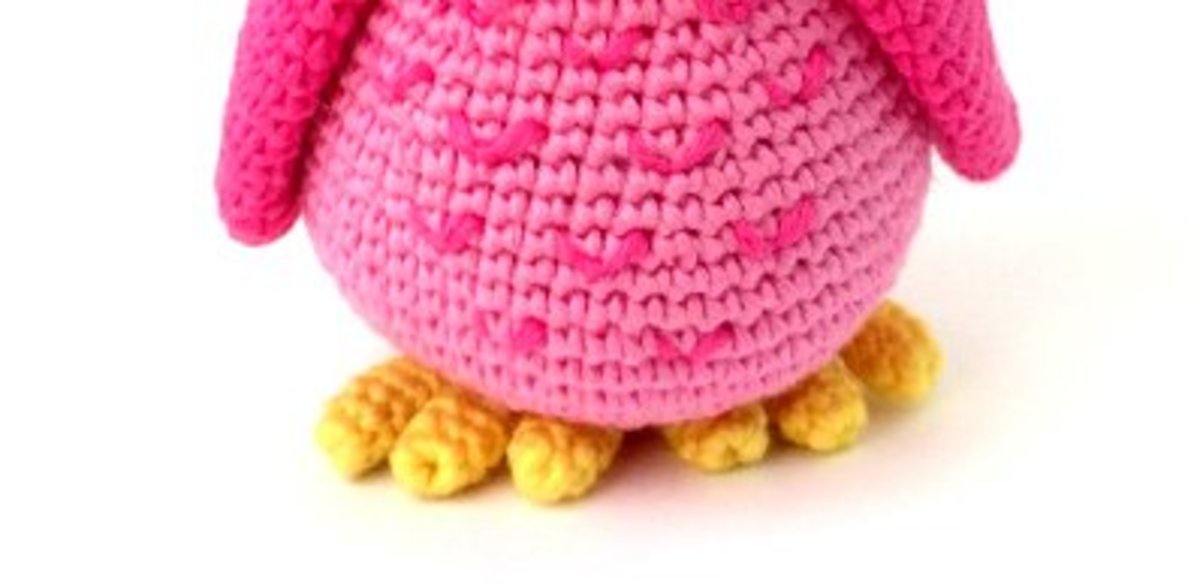 Free Crochet Pattern Pink Owl Amigurumi Doll HubPages
