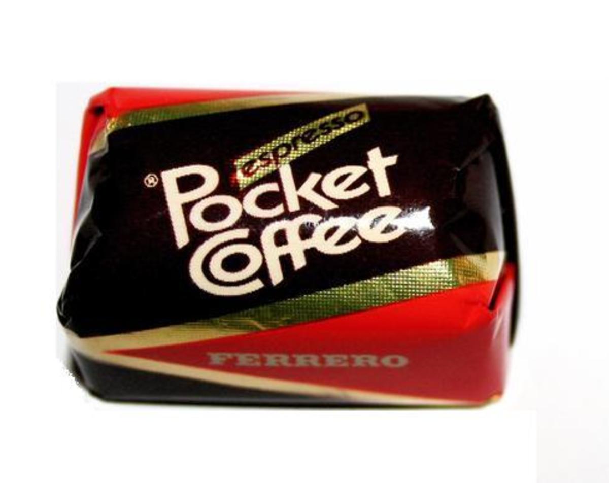 Pocket Coffee, grab one if you can.