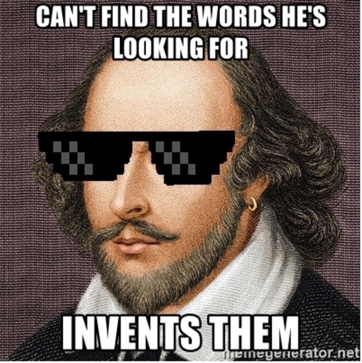 This just shows how Shakespeare went about