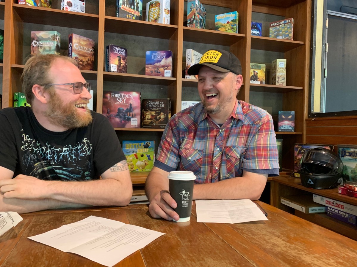 Old friends. The interviewer (L) and the subject (R) in Seattle, Washington, June 16, 2019