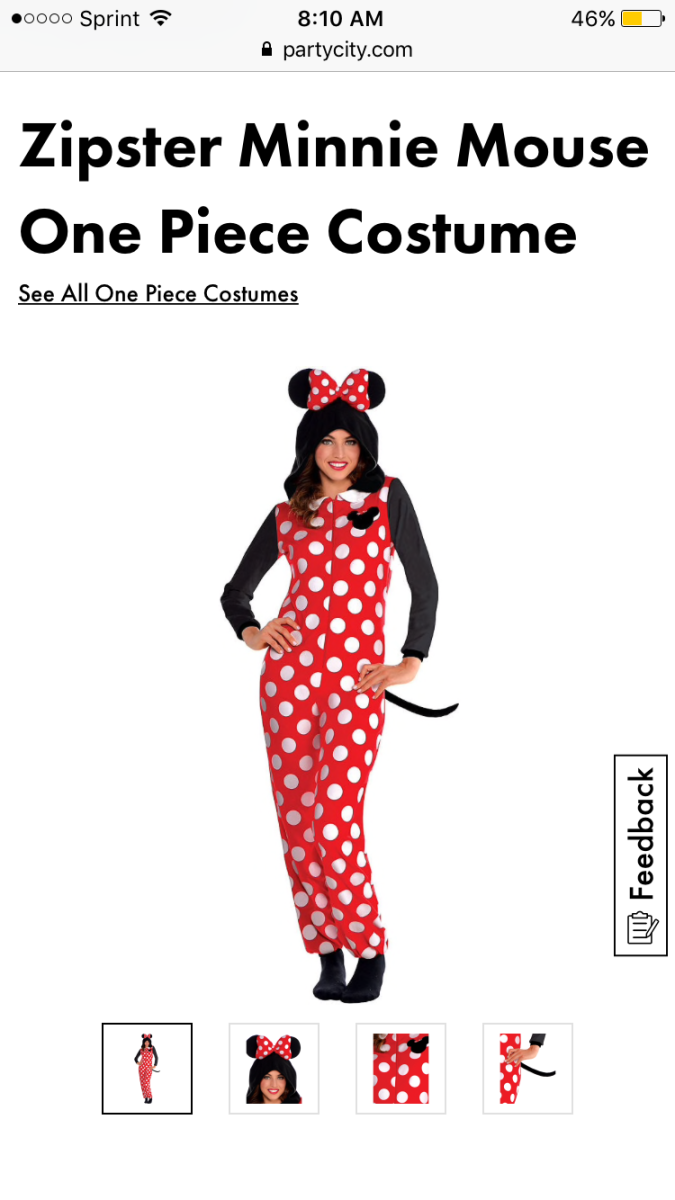 This is such a comfy-cozy looking costume! It looks like the perfect lounge-wear. This is from the Party City website. 